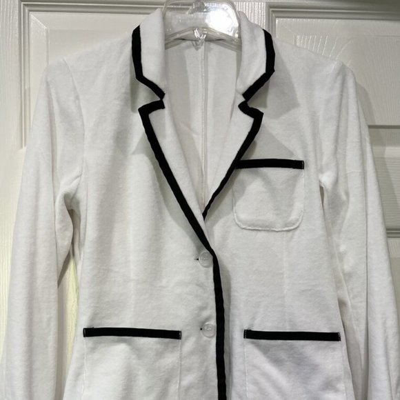 BOSTON PROPER TERRY BLAZER SIZE: 2 - Picture 2 of 5